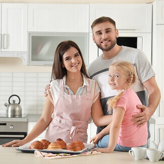 Family Cooking at Home